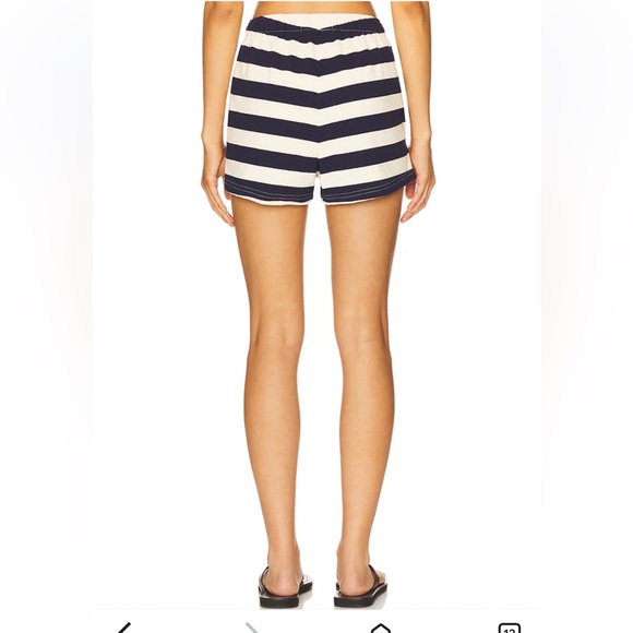 Perfectwhitetee Liz Tennessee Short in Natural & Navy Stripe NWT - Picture 4 of 12